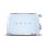 Vintage broodrooster Smeg TSF03PBEU 4 Sleuven 2000W 6 Bruiningsstanden Ontdooien Blauw