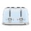 Vintage broodrooster Smeg TSF03PBEU 4 Sleuven 2000W 6 Bruiningsstanden Ontdooien Blauw
