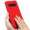 Avizar Funda de Silicona Semirrígida Mate Suave Roja para Samsung Galaxy S10