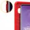 Avizar Funda de Silicona Semirrígida Mate Suave Roja para Samsung Galaxy S10