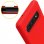 Avizar Funda de Silicona Semirrígida Mate Suave Roja para Samsung Galaxy S10