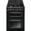 Smeg Victoria TR62BL Cocina de Gas 4 Zonas + 2 Hornos Negra