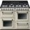 Smeg Victoria TR4110P1 Cocina de Gas 7 Zonas + 2 Hornos Crema