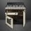 Smeg Victoria TR93P Cocina de Gas 6 Zonas + 3 Hornos Crema