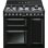 Smeg Victoria TR93BL Cocina de Gas 6 Zonas + 3 Hornos Negra