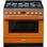 Smeg Portofino CPF9GPOR Cocina de Gas 6 Zonas + Horno Pirolítico Naranja
