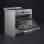 Smeg A19 Cocina de Gas 6 Zonas + Horno Multifunción Inox