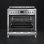 Smeg A19 Cocina de Gas 6 Zonas + Horno Multifunción Inox