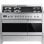 Smeg A381 Cocina de Gas 6 Zonas + 2 Hornos + Plancha Inox