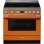 Smeg Portofino CPF9IPOR Cocina de Inducción 5 Zonas + Horno Pirolítico Naranja