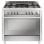 Vitrokitchen MX96IB Cocina de Gas Butano 5 Zonas + Horno Inox