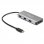 Startech Hub USB-C 3x USB 3.0 con Lector de Tarjetas Gris
