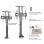 Equip 650606 Soporte Pantalla de Suelo Motorizado 37"-65" con Mando Distancia hasta 50kgs