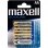 Maxell Alkaline 4 Pilas LR6-AA