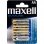 Maxell 4 batterie alcaline LR6-AA