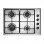 Teka HLX 50 4G AL Placa de Gas Natural 4 Zonas 50cm Acero Inoxidable