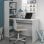 Habitdesign Duplo Mesa de Escritório com Estante Branca Artik