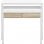 Habitdesign Bureau Mesa de Escritorio Extensible Blanco/Roble