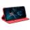 Cool Funda Flip Cover Liso Rojo para Huawei Nova 5T / Honor 20
