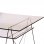 Office Mesa Oficina de Cristal con Caballetes Cromados 130x70cm