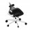 Actiu Stay Series 30 Chaise de Bureau Dossier String Tissu Technique Blanc/Gris
