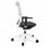 Actiu Stay Series 30 Chaise de Bureau Dossier String Tissu Technique Blanc/Gris