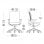 Chaise de bureau Actiu Trim 30 noire