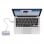 Quick Media Hub 4x USB 3.0 Plata