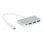 Quick Media Hub USB Tipo C a 2xUSB 3.0/USB/USB-C Plata