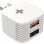 HyperCube Backup Cargador USB con Copias de Seguridad Blanco