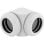 Flüssigkeitskühlung Corsair Hydro X Series XF 14 mm 90° Weiß 2er-Pack