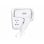 Secador de Cabelo de Hotel Haeger HD-120.006A 1200W 1 Temperatura 1 Velocidade Suporte de Parede Branco