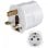 Adaptateur Goobay Type F vers Type G Prise UK Blanc 1 prise 13 A CE