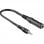Goobay Cable de Audio Estéreo Jack  6.35mm a Jack 3.5mm Hembra/Macho 20cm Negro