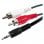 Goobay Câble Audio Jack 3.5mm vers 2xRCA Mâle/Mâle 50cm Noir