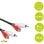 Goobay Audiokabel 2xRCA Stecker/Stecker 1,5m Schwarz