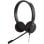 Auriculares Jabra Evolve 20 Duo com fio USB para escritório/call center com Cancelamento de Ruído e microfone, pretos