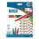 Milan Boite de 12 Feutres Pointe Fine 2mm Couleurs Assorties