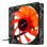 Unykach Ventilador 120x120mm LED Rojo