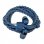 Wraps Auriculares Talk Denim Tela Trenzada Azul Vaquero