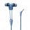 Wraps Auriculares Talk Denim Tela Trenzada Azul Vaquero