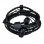 Wraps Auriculares Talk Coal Tela Trenzada Negros