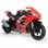 Injusa Moto Eléctrica Racing Fighter 24V Rojo/Negro
