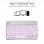 Subblim Smart Bluetooth-Tastatur mit Hintergrundbeleuchtung, Silber