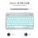 Subblim Smart Bluetooth-Tastatur mit Hintergrundbeleuchtung, Silber