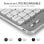 Subblim Smart Bluetooth-Tastatur mit Hintergrundbeleuchtung, Silber