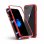 Coque magnétique Unotec avec verre trempé rouge pour iPhone 6/6s