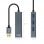 Nanocable Hub 4 Puertos USB 3.0 Gris