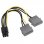Cable Molex 4 pines a conector PCI Express 6 pines 15cm