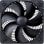 Penetratore d'aria Silverstone AP181 180x180mm Nero